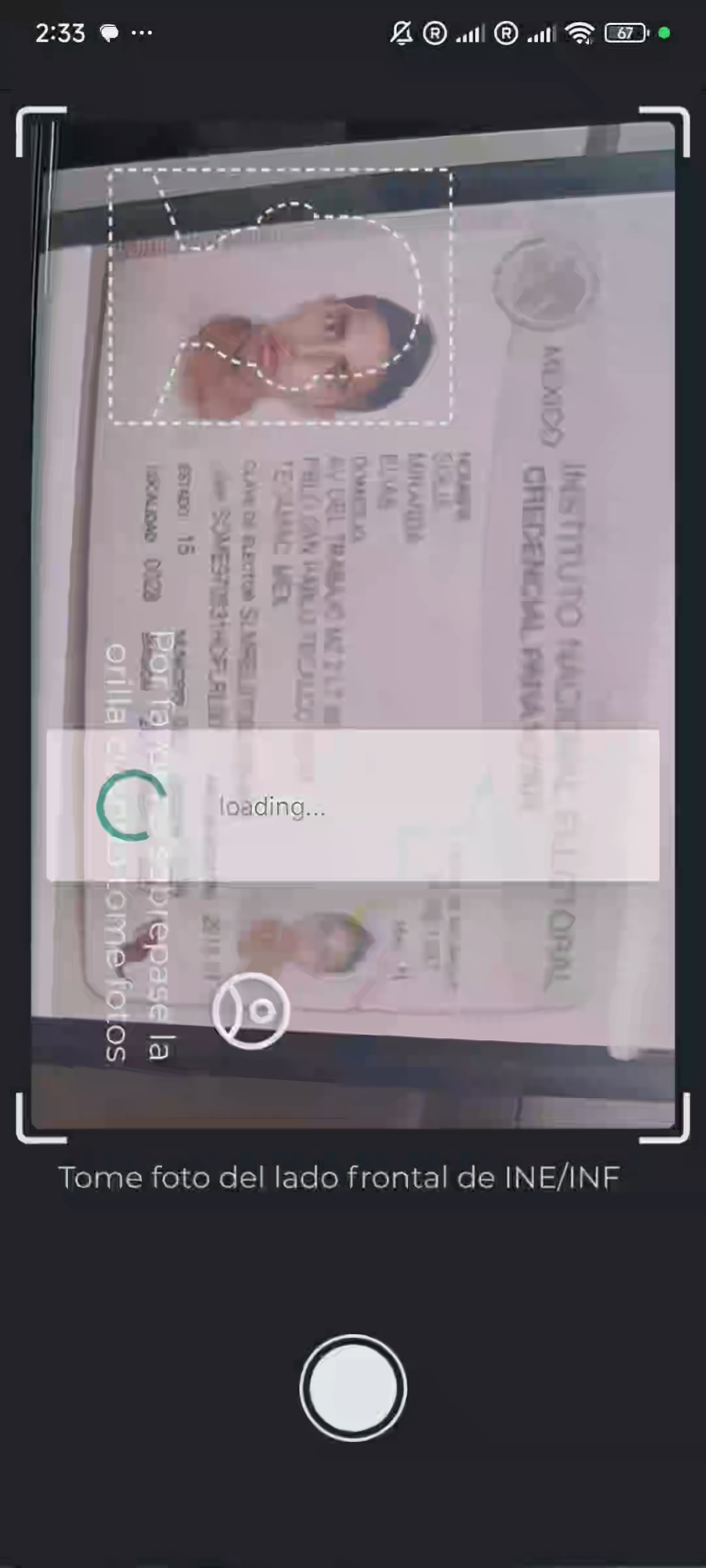 拍照OCR识别中